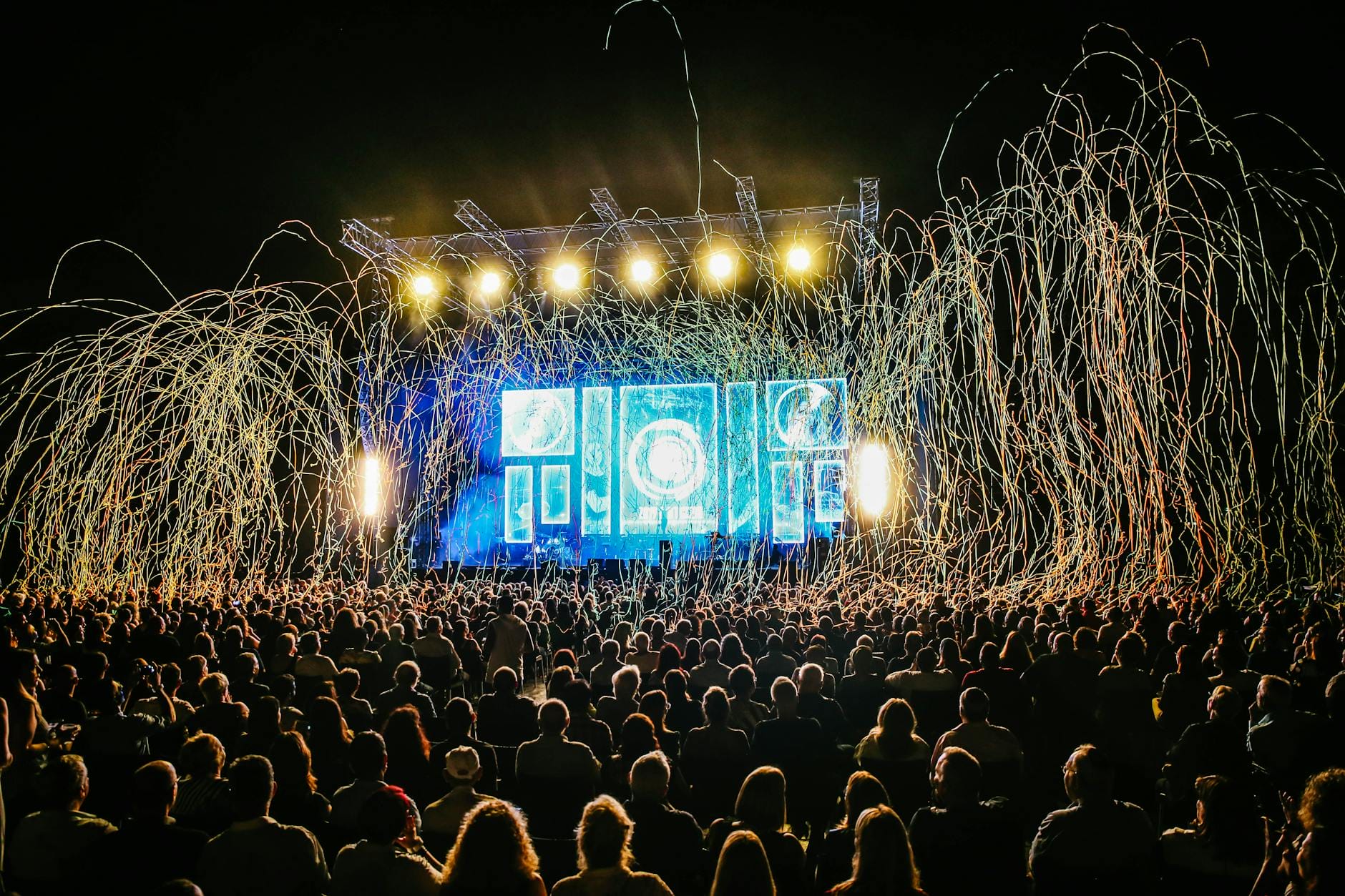 people watching live concert