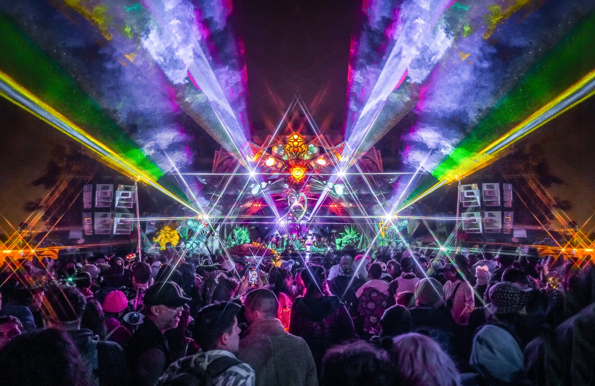 a crowd of people at a concert