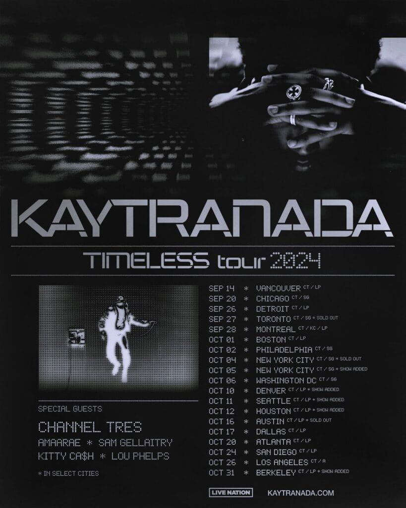 KAYTRANADA Drops Video for "Witchy" Featuring Childish Gambino 6 TIMELESS North American tour