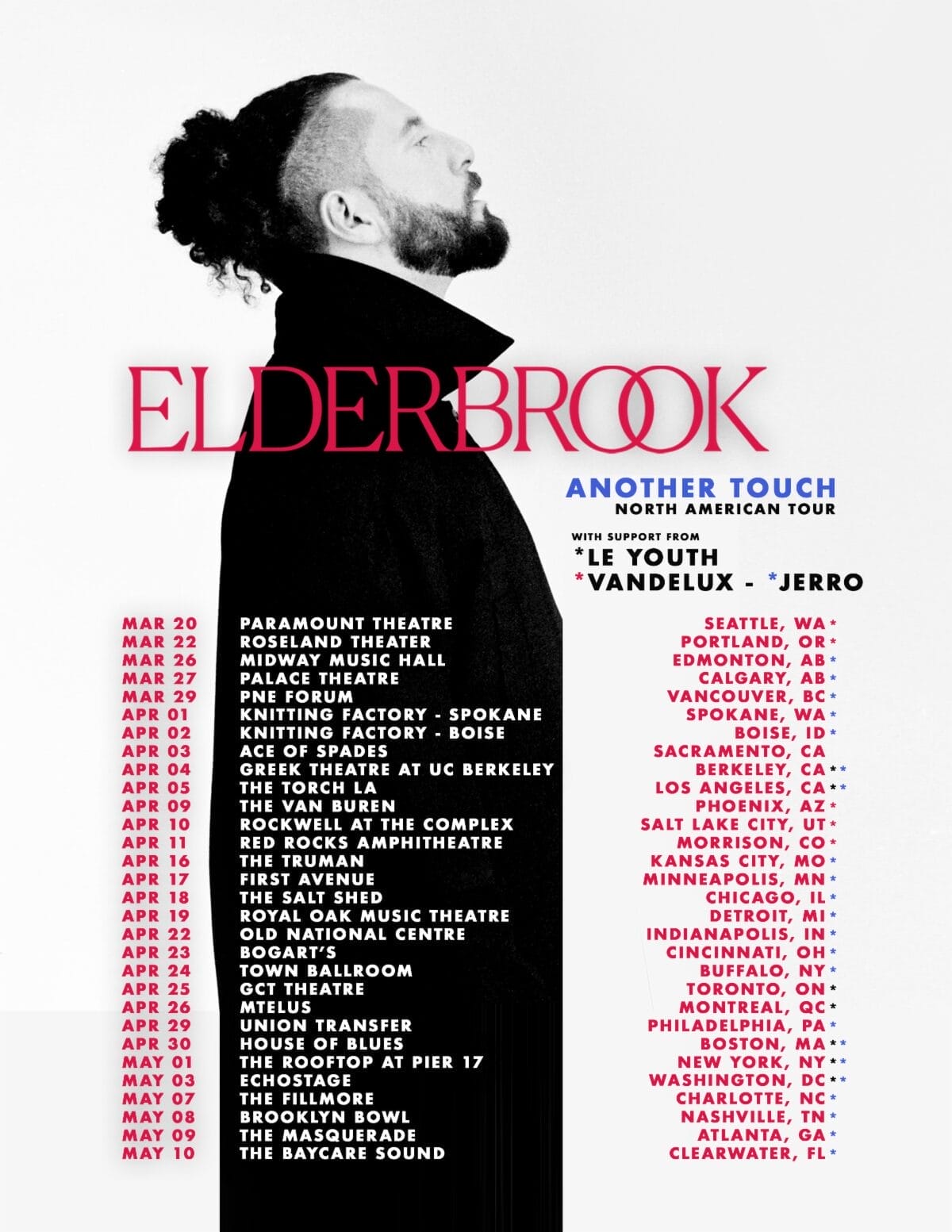 Elderbrook announces huge ‘Another Touch’ North American 2025 album tour