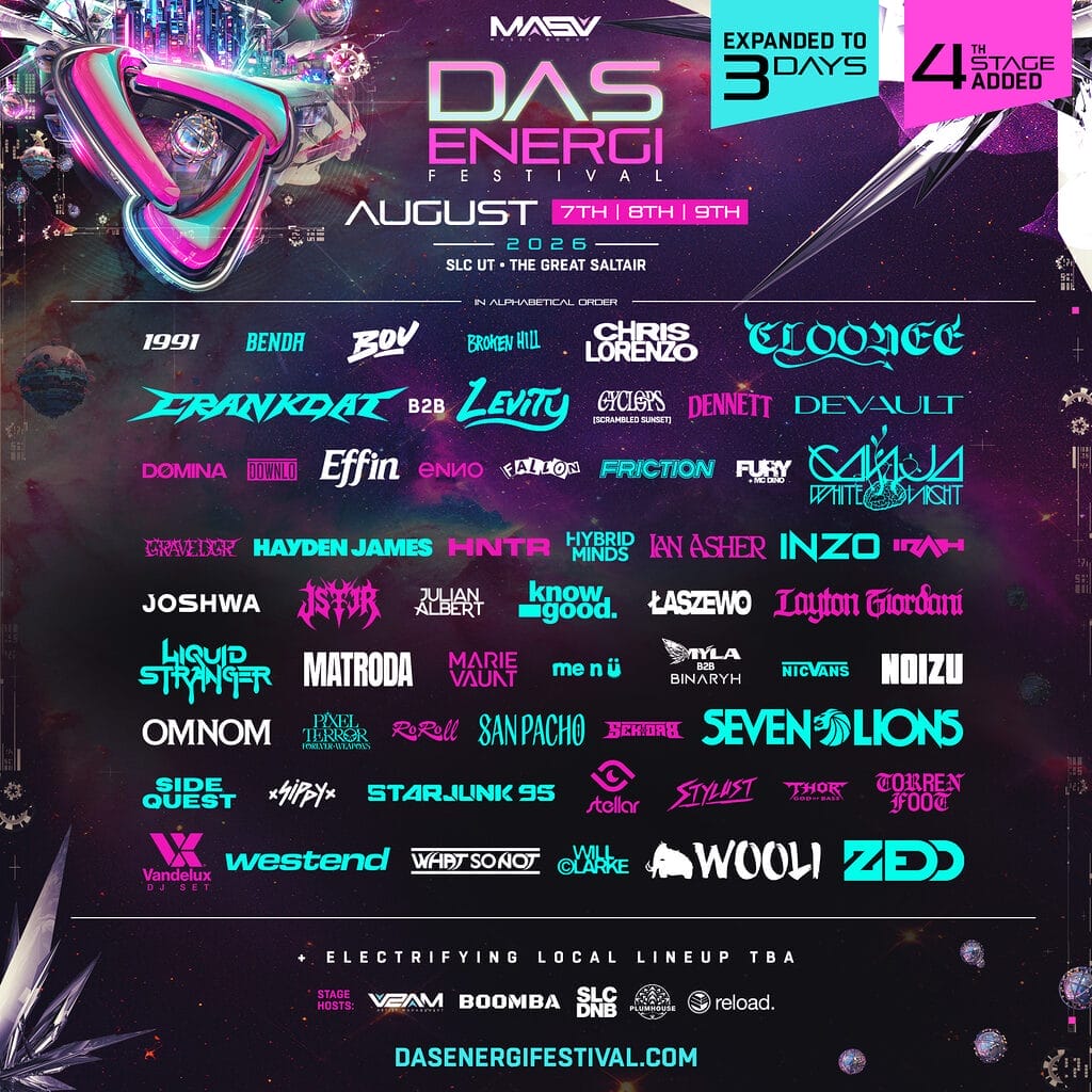 Das Energi Festival Expands Into Neon City With Massive Phase Two Lineup Reveal For 2026 6 DasEnergi2026 Lineup Phase2 Square